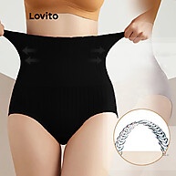 Lovito Calcinhas Modeladoras Básicas LNA16223 (Cáqui/Preta) - imagem 1