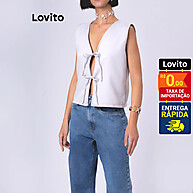 Lovito Colete com Laços Frontais – Elegante e Confortável - imagem 1