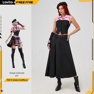 Lovito Free Fire: Top e Calça Kapella Feminina - imagem 1