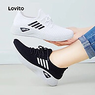 Lovito Sapatos Casuais Leves com Fundo Macio para Mulheres - imagem 1