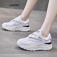 Lovito Tênis Casual Coreano Macio para Mulher - imagem 1