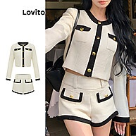 Lovito: Tops & Calças Colorblock Elegantes - imagem 1