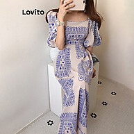 Lovito Vestido Ditsy Floral: Elegância Casual para Mulheres - imagem 1