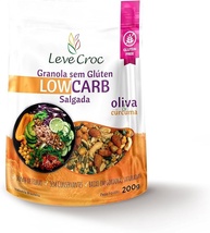 Leve Croc Granola salgada low carb Oliva e Cúrcuma 200g - imagem 1