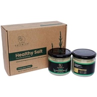 SaltWise Green Salicornia Salt, Low Sodium Salt Substitute, Organic Sea Asparagus, Mineral Rich, Vegan, Umami Seasoning (14.10 Oz/400g) - imagem 1