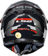 Capacete LS2 FF358 Pro Digital Preto e Branco: Segurança e Estilo para Sua Pilotagem - imagem 3