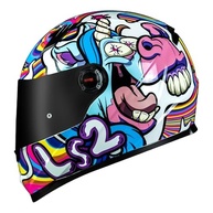 Kit Capacete Feminino LS2 FF358 Bubble Rosa Esportivo + Viseira Azul - Segurança e Estilo na Estrada - imagem 4
