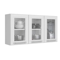 Armário Aéreo de Cozinha com 3 Portas de Vidro Luce 2018 Itatiaia – Design Moderno e Funcionalidade - imagem 2