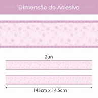 Adesivo de Parede Infantil Dinossauro Rosa - Decoração Lúdica para Quarto de Menina - imagem 3