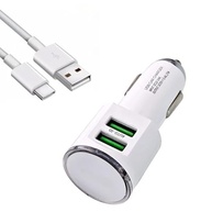 Carregador Veicular Turbo 3.4A com 2 Portas USB e Cabo USB-C: Carga Rápida e Segura em Qualquer Lugar! - imagem 2