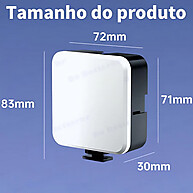 Luz LED Portátil para Fotos e Vídeos: Iluminação Profissional em Qualquer Lugar - imagem 1