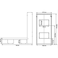 Cama Dobrável Multifuncional CM8015 Branco – Espaço e Conforto em Um Só Lugar - imagem 2
