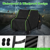 Capa Polaris RZR 4 Lugares 2021/2022: Proteção Premium Oxford 420D à Prova D'água e Vento - imagem 4