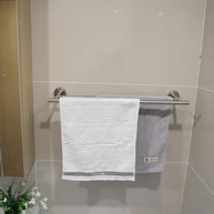 LUMAI Kit 3 Acessórios Banheiro Aço Inox Fosco | Toalheiro Duplo 60cm + Porta-Toalha + Suporte Papel Higiênico - imagem 3