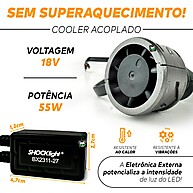 Lâmpada LED S17X: Iluminação 5500 Lúmens - imagem 2