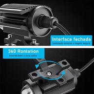 Faróis de Neblina LED Moto 10000 Lúmens IP67 - Iluminação Potente e Segura - imagem 5