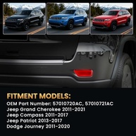 Refletores Para-choque Traseiro D-Lumina para Jeep Grand Cherokee, Compass, Patriot e Dodge Journey | Segurança e Estilo - imagem 5