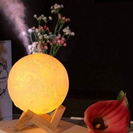 Umidificador de Ar Ultrassônico com Difusor de Aromas e Luminária LED Formato Lua 880ml - imagem 3