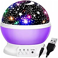 Luminária Abajur Projetor Estrela 360º Galaxy Star Rotativa - imagem 1