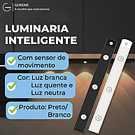 Luminária LED Inteligente: Ilumine com Sensor! - imagem 1