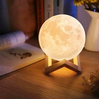 Luminária Lua 3D Touch: Decore com a Luz da Lua! - imagem 1