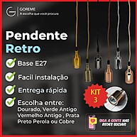 Luminária Pendente A8: 6 Cores e Estilo! - imagem 1