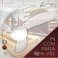 Venti-Delta New Cristal Led - Ventilador de Teto com Luminária 3 Velocidades 127V - imagem 3