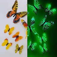 Adesivos de Parede Borboleta Luminosa 3D - Decoração Brilhante para Quarto e Sala - imagem 1