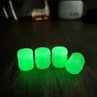 30x Tampas de Válvula Luminosas Verde Fluorescente para Carro, Moto e Bicicleta - Brilho Noturno - imagem 4