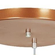 Lustre Cobre Triplo: Elegância Moderna 💡 - imagem 1