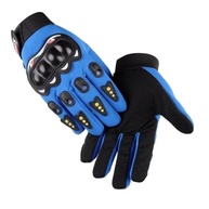 Luva de Moto Pró Bike: Proteção Térmica e Fibra de Carbono para Motocross e Ciclismo - Azul - imagem 3