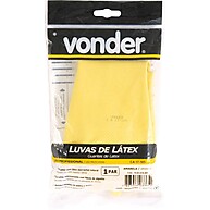 Luva de Látex Amarela Vonder: Proteção e Conforto - imagem 1
