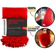 Luva de Microfibra Powermaid: Limpeza Impecável! - imagem 1
