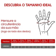 Luva X11 Havoc X11 Cano Médio: Proteção Rígida, Couro, Poliéster e Touchscreen - Preta/Vermelha - imagem 3
