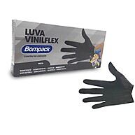 Luva Vinilflex Preta M: Proteção e Qualidade (100 Unidades) - imagem 1