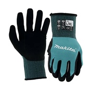Makita Luvas unissex FitknitÂ T 04123 FitKnit Cut Nível 1 revestidas de nitrilo Grande X Grande, azul-petróleo/preto, grande, GG EUA - imagem 2