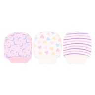 Luvas Bebê Pimpolho: Kit 3 Pares Tricô Estampado - imagem 1