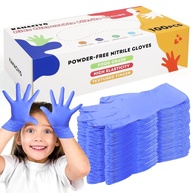 Luvas De Nitrilo Para Crianças, Luvas De Nitrilo Descartáveis Para 4 A 10 Anos - Sem Látex E Sem Pó - Tamanho Infantil Para Cozinhar, Jardinagem, Artesanato, Pintura, Cozinhar, Limpar (100 - imagem 1