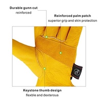 Luvas de Couro KIM YUAN Premium: Proteção e Conforto para Trabalho Pesado, Jardinagem e Moto (XXL) - imagem 4