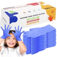 Luvas De Nitrilo Para Crianças, Luvas De Nitrilo Descartáveis Para 4 A 10 Anos - Sem Látex E Sem Pó - Tamanho Infantil Para Cozinhar, Jardinagem, Artesanato, Pintura, Cozinhar, Limpar (100 - imagem 2