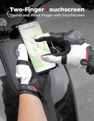 Luvas de Couro de Carneiro KEMIMOTO: Proteção e Conforto Premium para Motociclistas - imagem 3