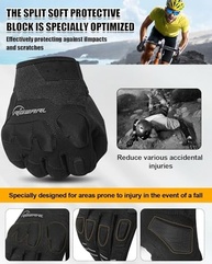 Luvas EUDE Moto/Bike: Proteção Antiqueda, Toque na Tela e Conforto Respirável (Unissex) - imagem 5