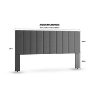 Cabeceira para Cama Box Casal 1,40m Luxo - Design Moderno com 4 Cores - imagem 2