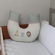Almofada de Amamentação Ergonômica para Bebês - Estampa Safari Selva Luxo - imagem 4