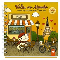 Livro de Colorir Cuties Volta ao Mundo Edição Luxo: Aventura Global com Capa Dura - imagem 1