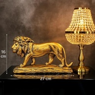Escultura de Leão Andando - Estatueta de Luxo para Decoração de Casa e Escritório - imagem 3