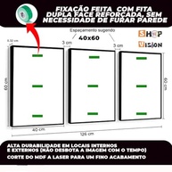 Kit 3 Quadros Decorativos Modernos com Formas Florais Abstratas - Design Luxo para Sala e Quarto - imagem 4