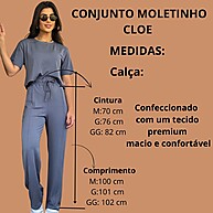 Conjunto Moletinho Cropped + Pantalona Luxo - imagem 1