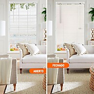 Persiana PVC 100x220cm Cinza: Controle a Luz! - imagem 2