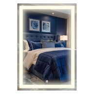 Espelho Retangular com LED - 3 Tons de Luz, Design Moderno Jateado 40x60cm - imagem 2